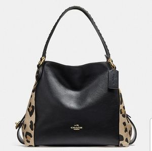 Price Drop Coach Edie 31 leopard shoulder bag